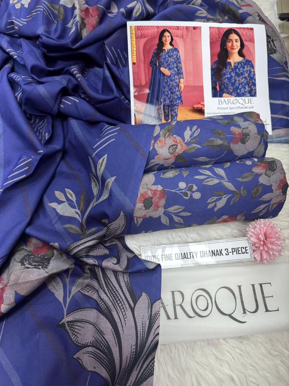 Winter 2025 Premium Dhanak 3 Piece Printed Collection