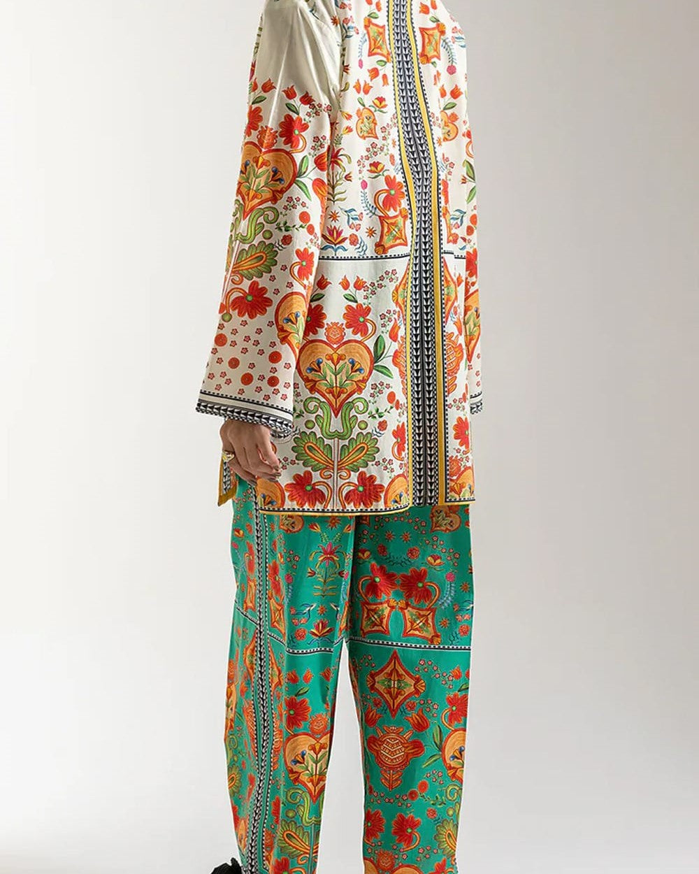 Stitched 2 Piece Printed Shirt & Trouser – Summer Collection