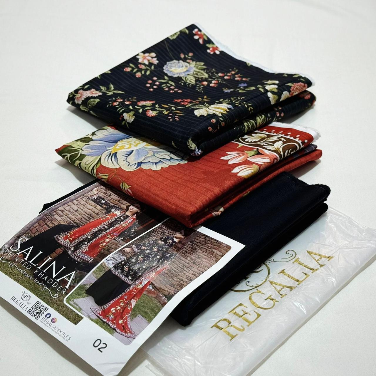 Soft Khaddar 3-Piece Printed Winter Suit (2025 Collection)