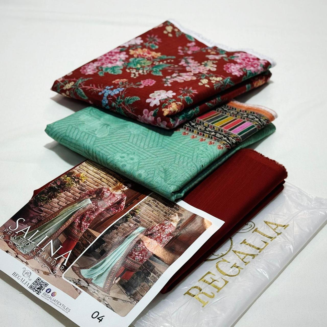 Soft Khaddar 3-Piece Printed Winter Suit (2025 Collection)