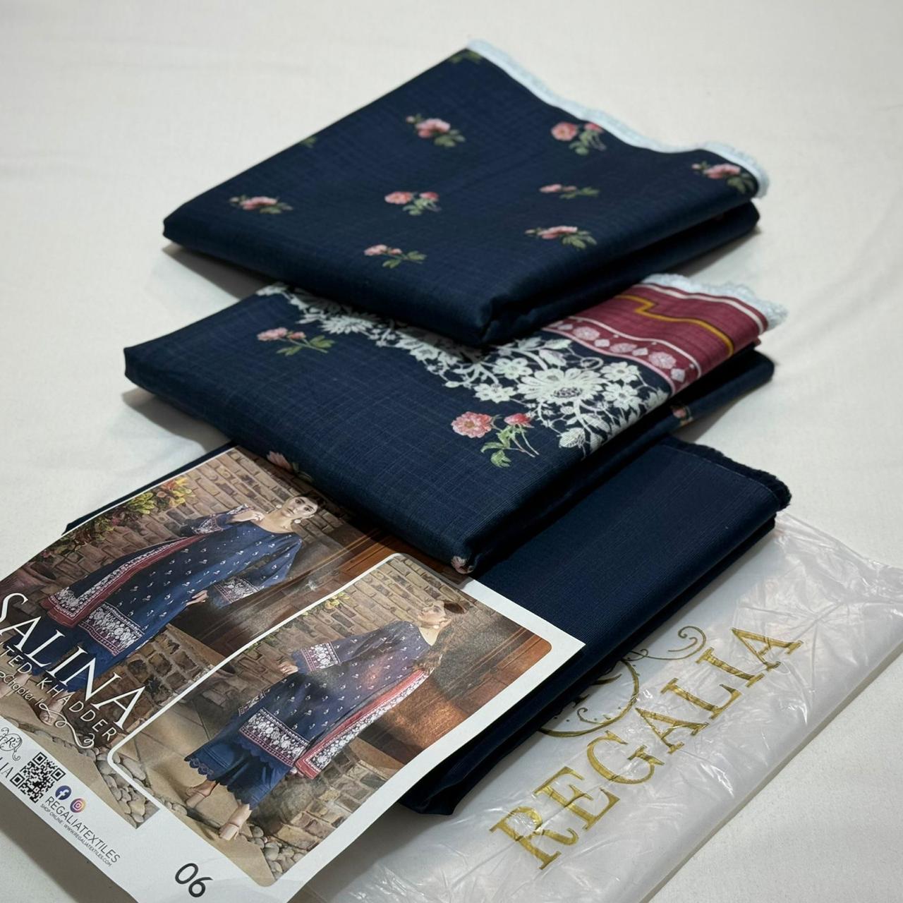 Soft Khaddar 3-Piece Printed Winter Suit (2025 Collection)