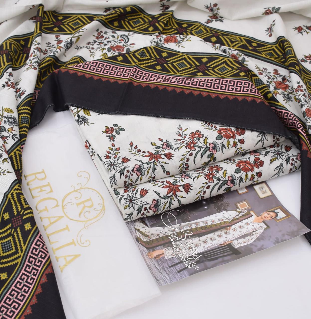 Soft Khaddar 3-Piece Printed Winter Suit (2025 Collection)