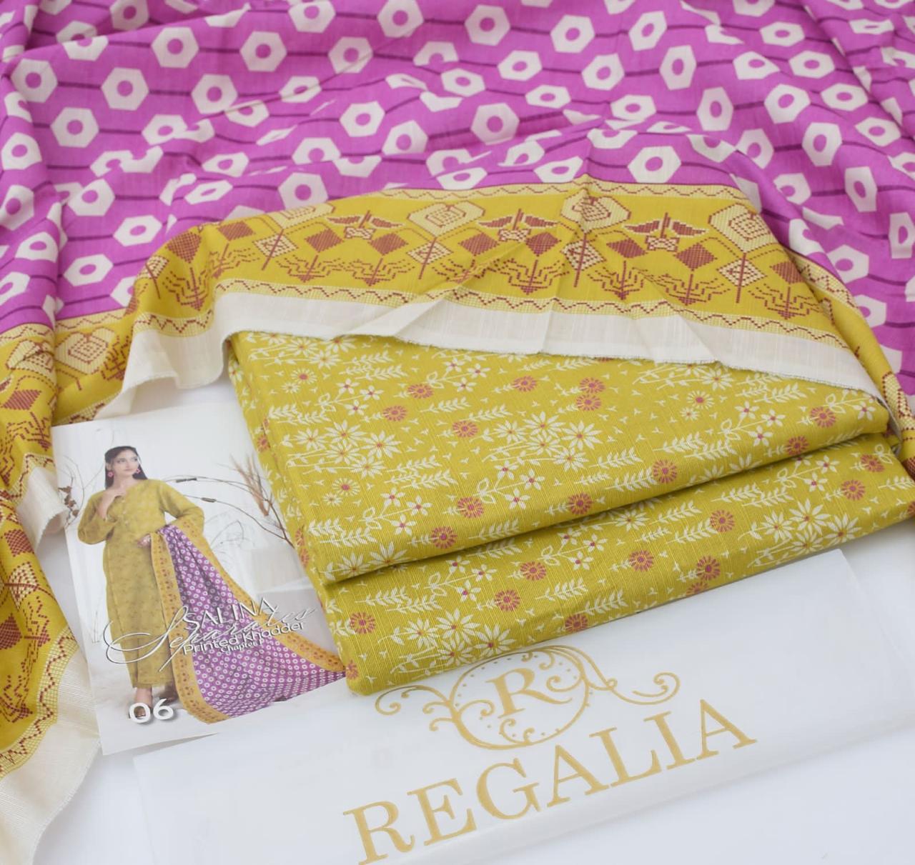 Soft Khaddar 3-Piece Printed Winter Suit (2025 Collection)