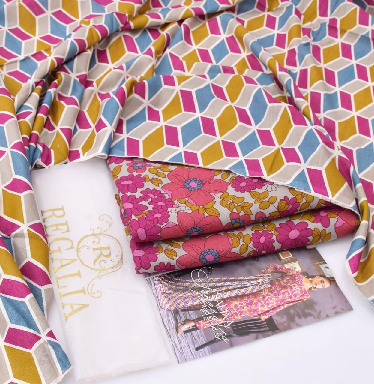 Soft Khaddar 3-Piece Printed Winter Suit (2025 Collection)