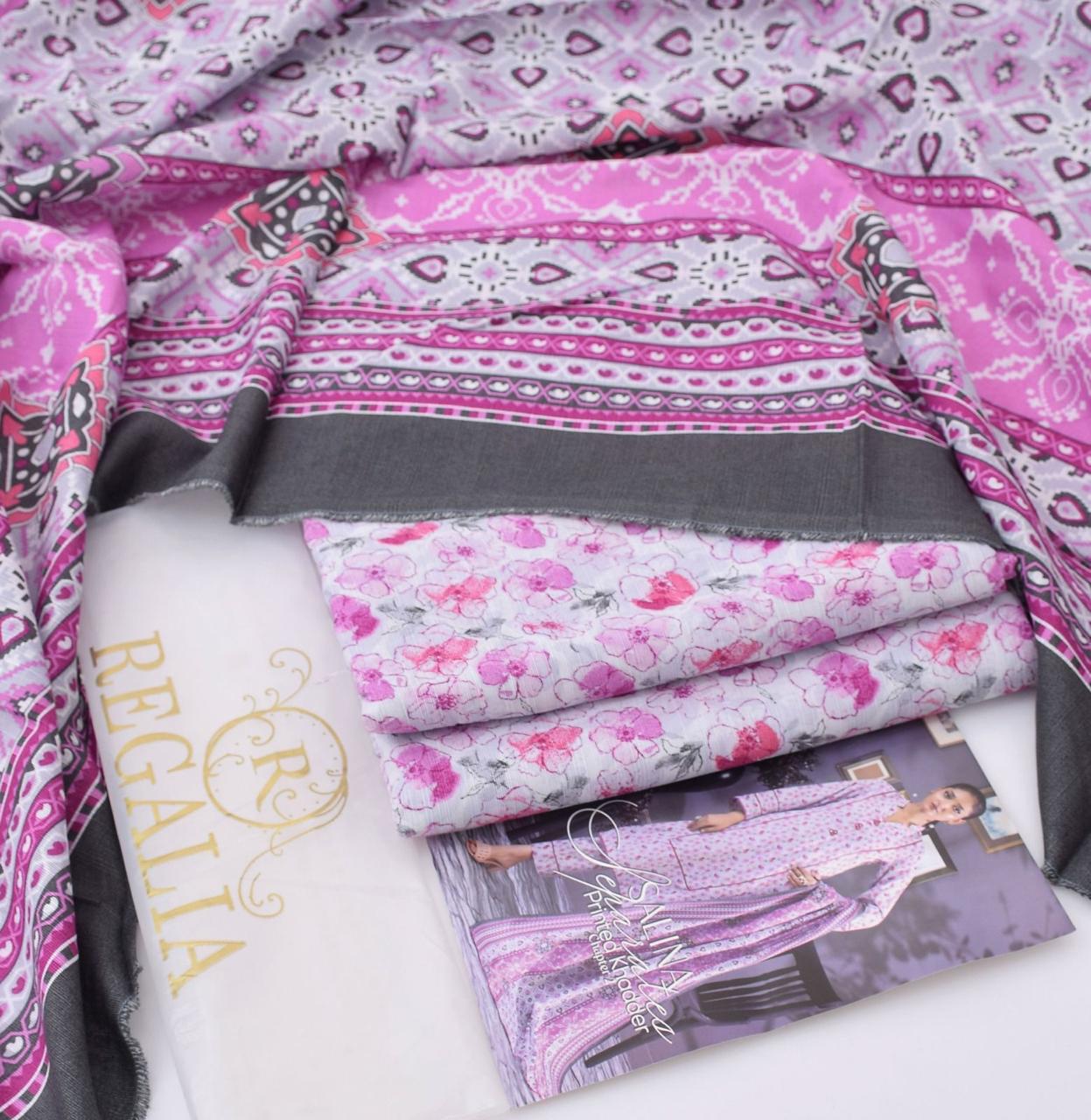 Soft Khaddar 3-Piece Printed Winter Suit (2025 Collection)