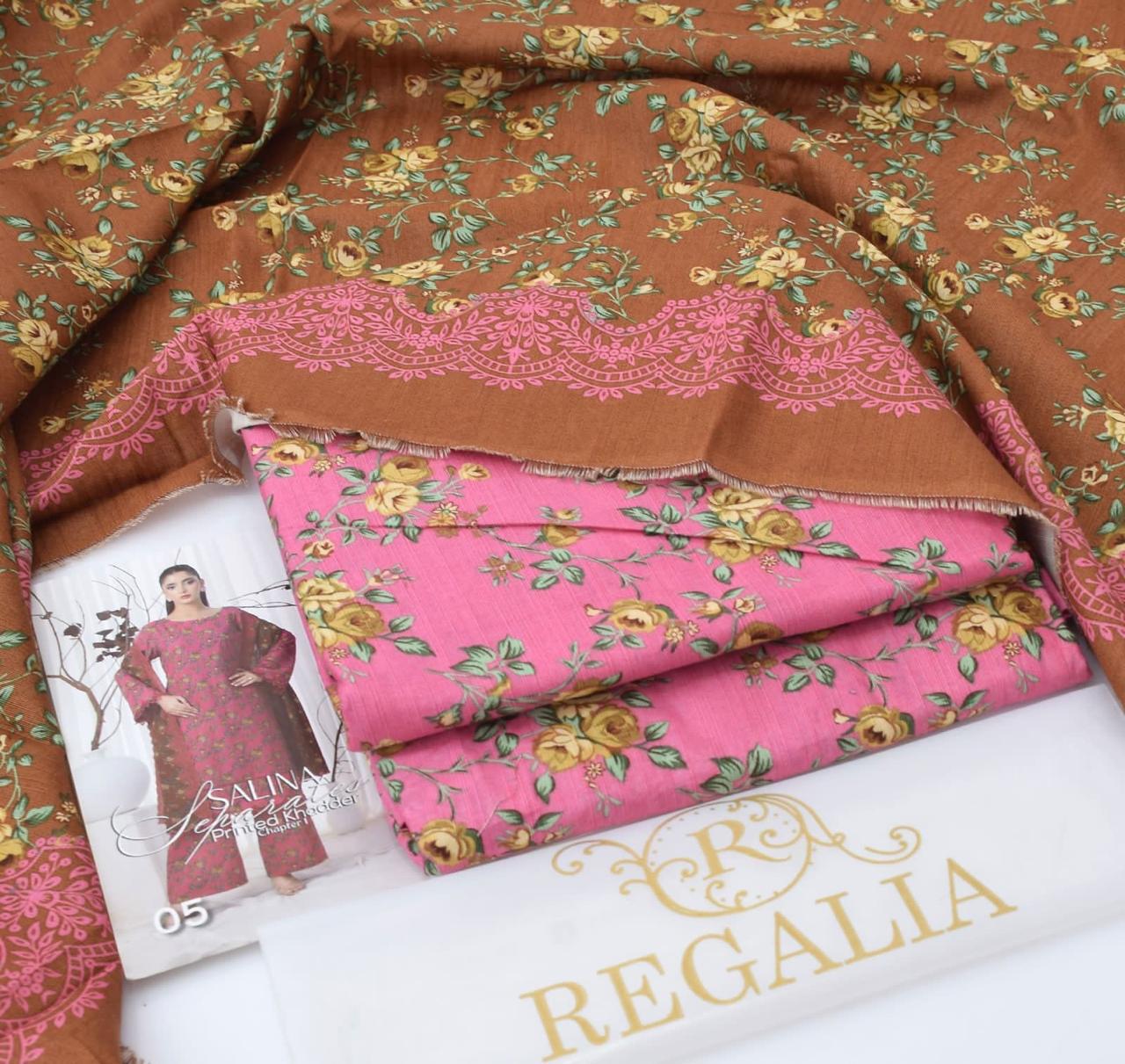 Soft Khaddar 3-Piece Printed Winter Suit (2025 Collection)