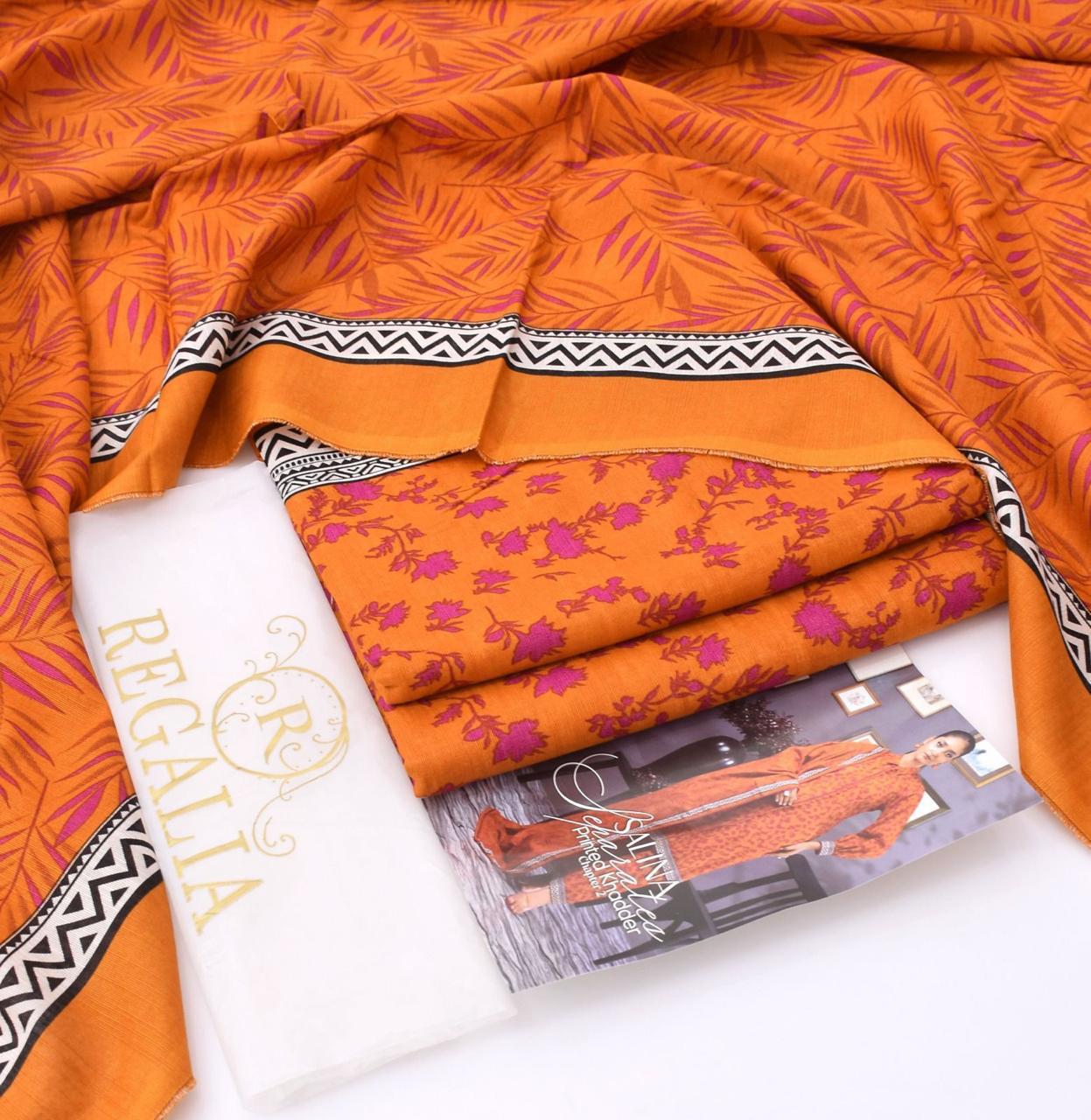Soft Khaddar 3-Piece Printed Winter Suit (2025 Collection)