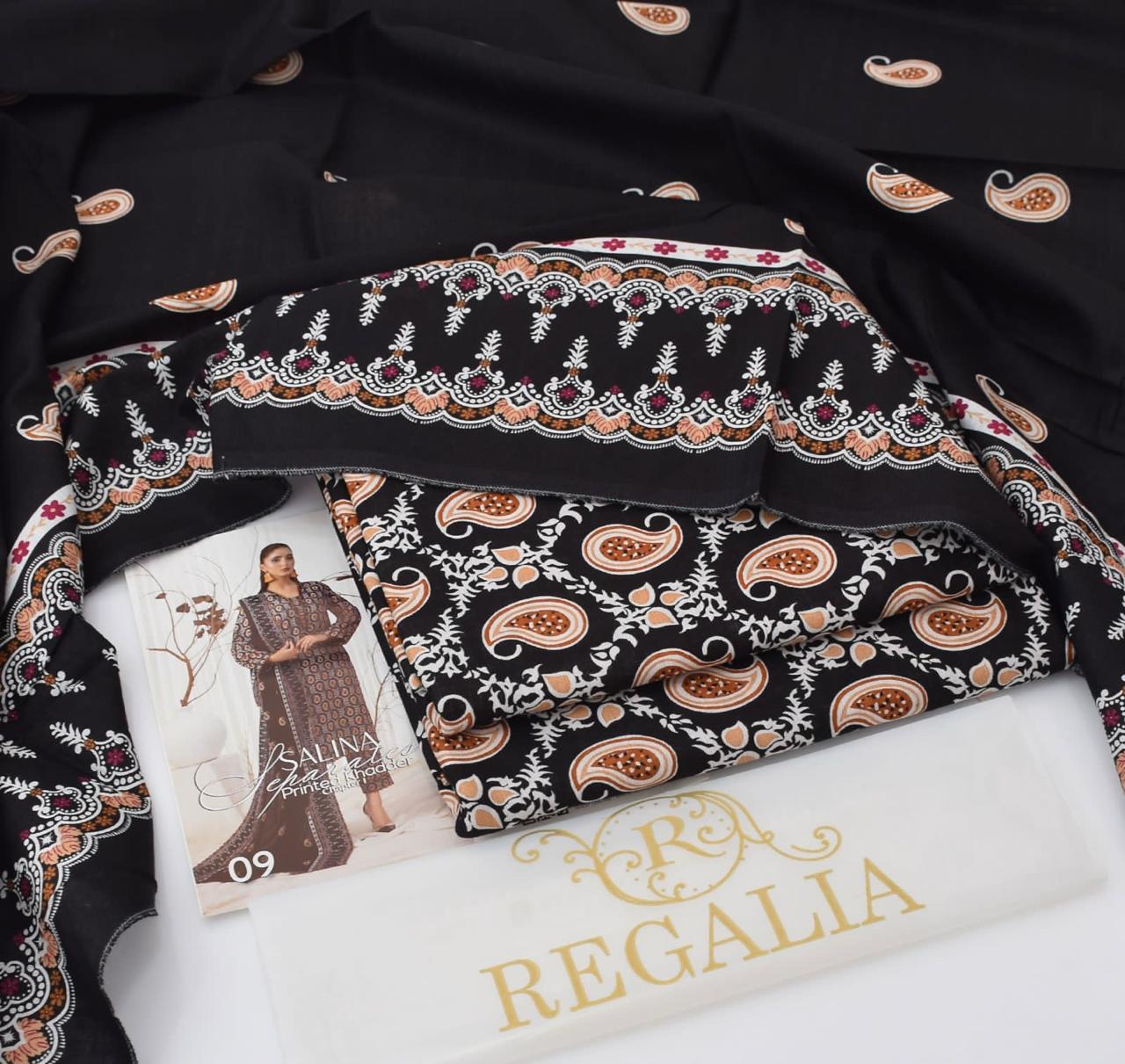 Soft Khaddar 3-Piece Printed Winter Suit (2025 Collection)