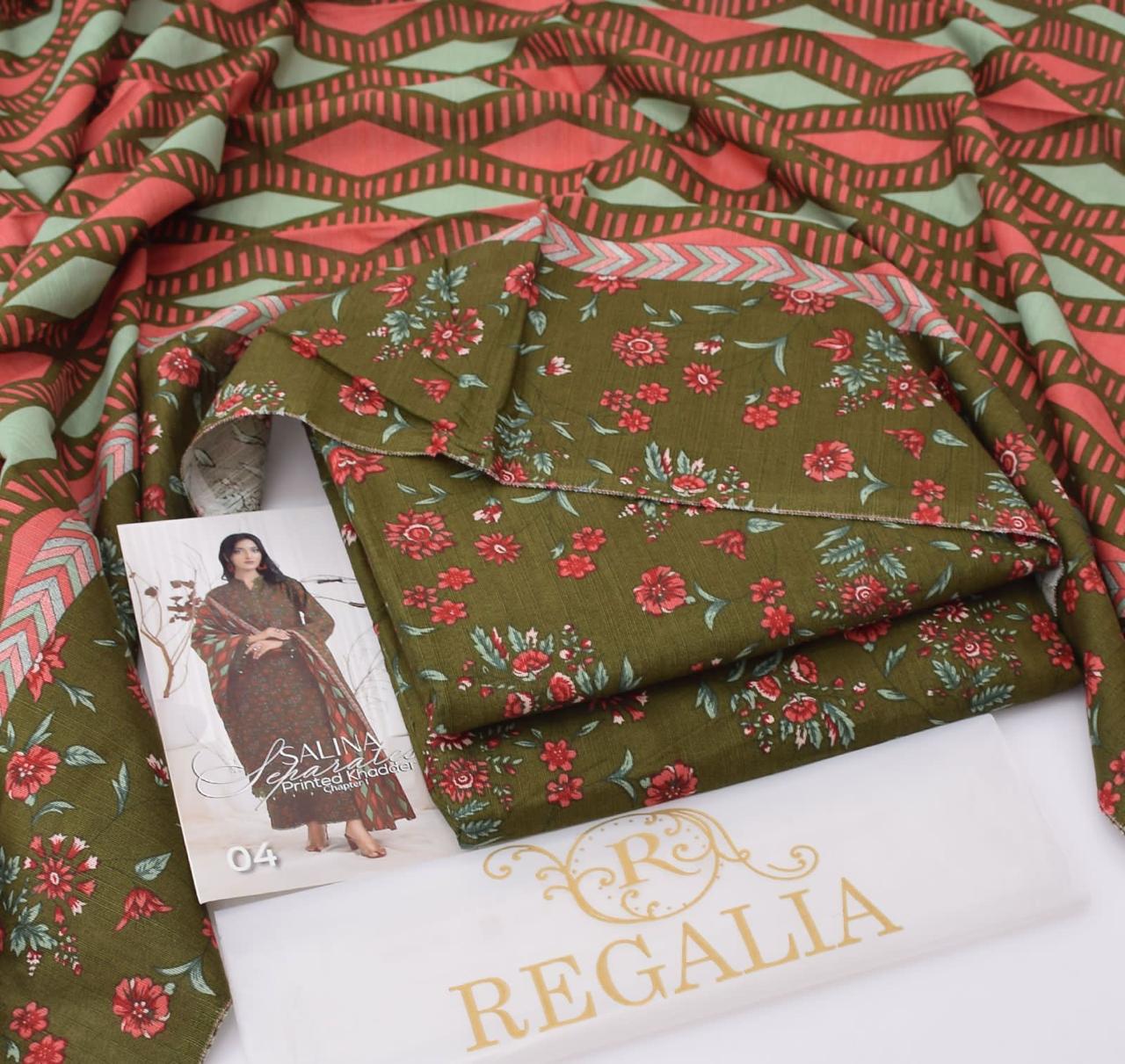 Soft Khaddar 3-Piece Printed Winter Suit (2025 Collection)