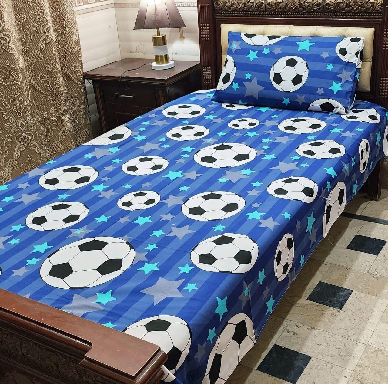 4 PC Export Quality Single Bed Sheet Set – Pure Cotton Fabric