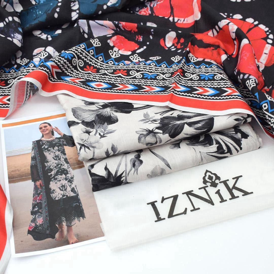 Premium 3-Piece Printed Khaddar Suit – Winter Collection