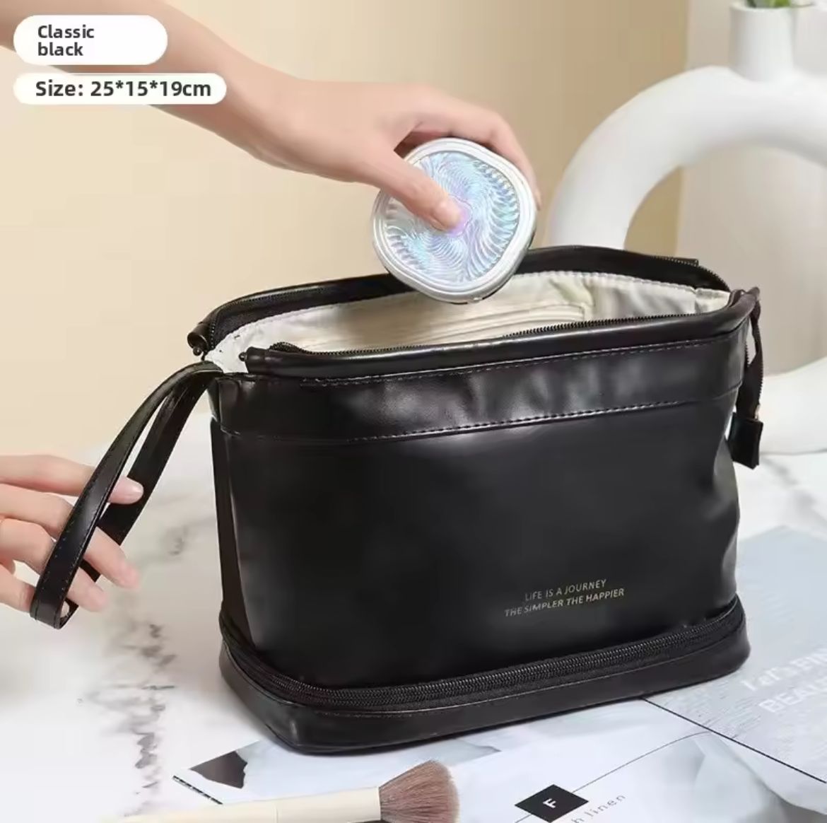 Premium Toiletries Organizer Makeup Bag – Portable, Stylish, and Easy to Clean