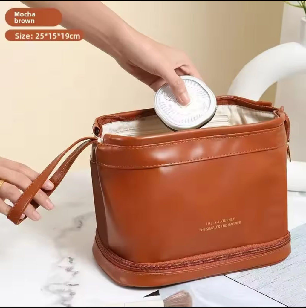 Premium Toiletries Organizer Makeup Bag – Portable, Stylish, and Easy to Clean
