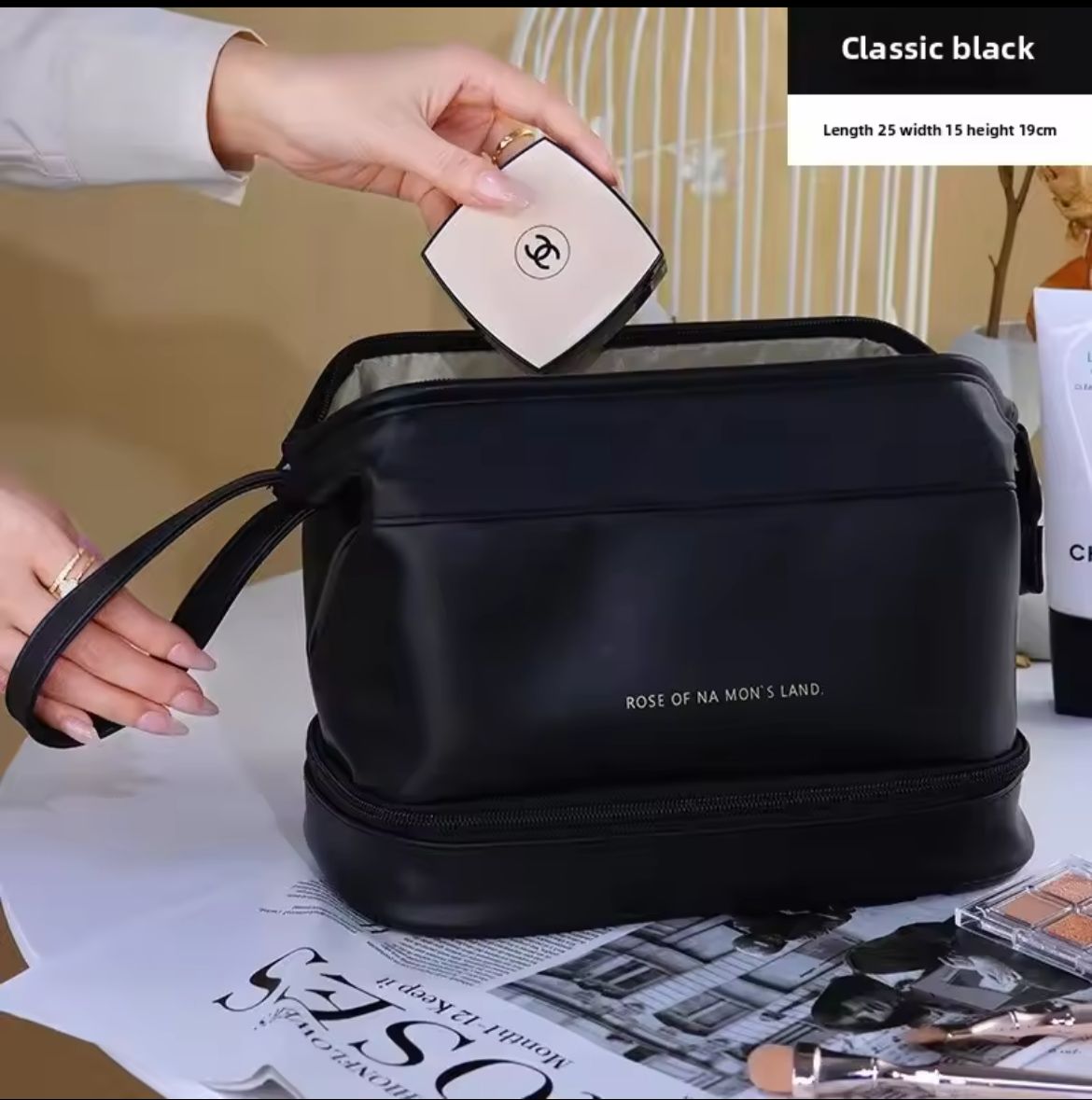 Premium Toiletries Organizer Makeup Bag – Portable, Stylish, and Easy to Clean