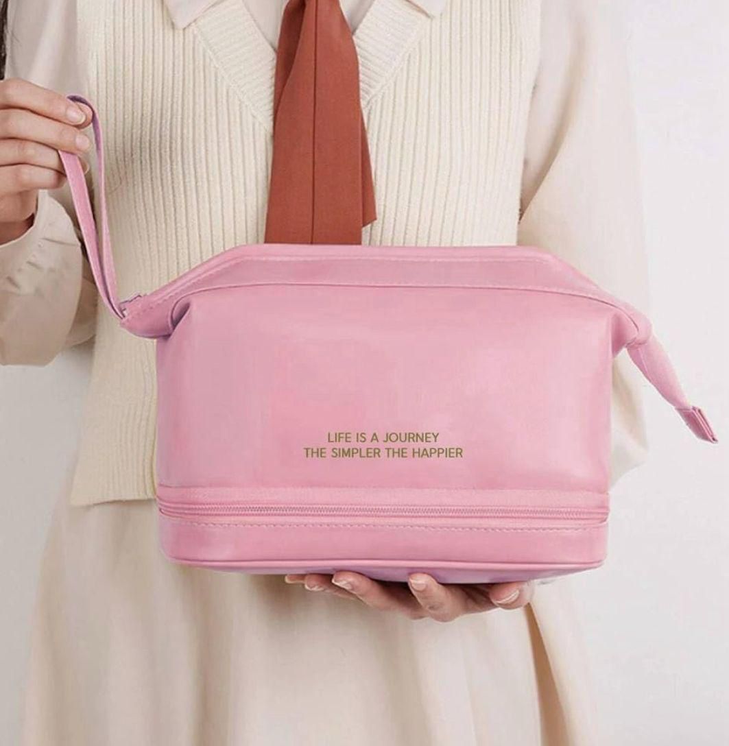 Premium Toiletries Organizer Makeup Bag – Portable, Stylish, and Easy to Clean