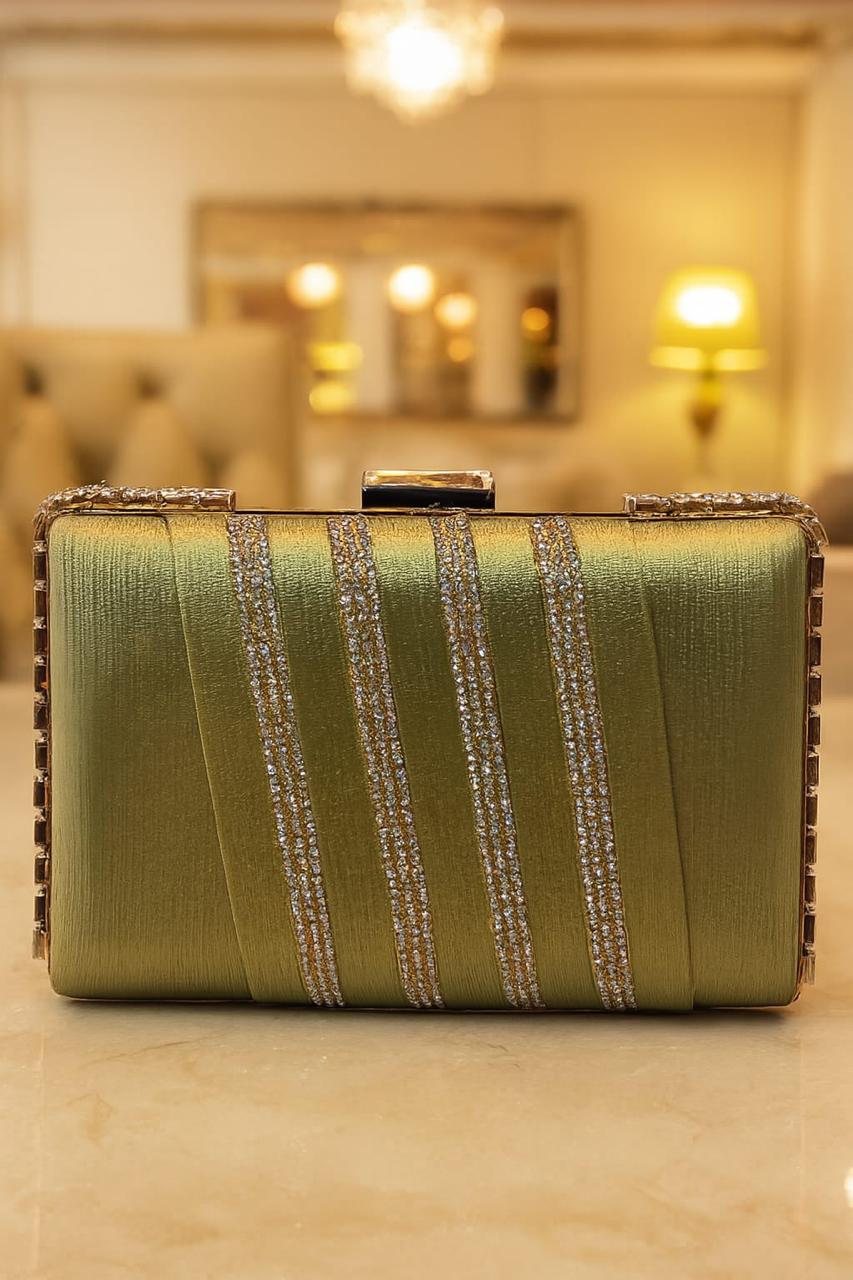 Premium Metal Body Branded Party Hand Clutch for Girls