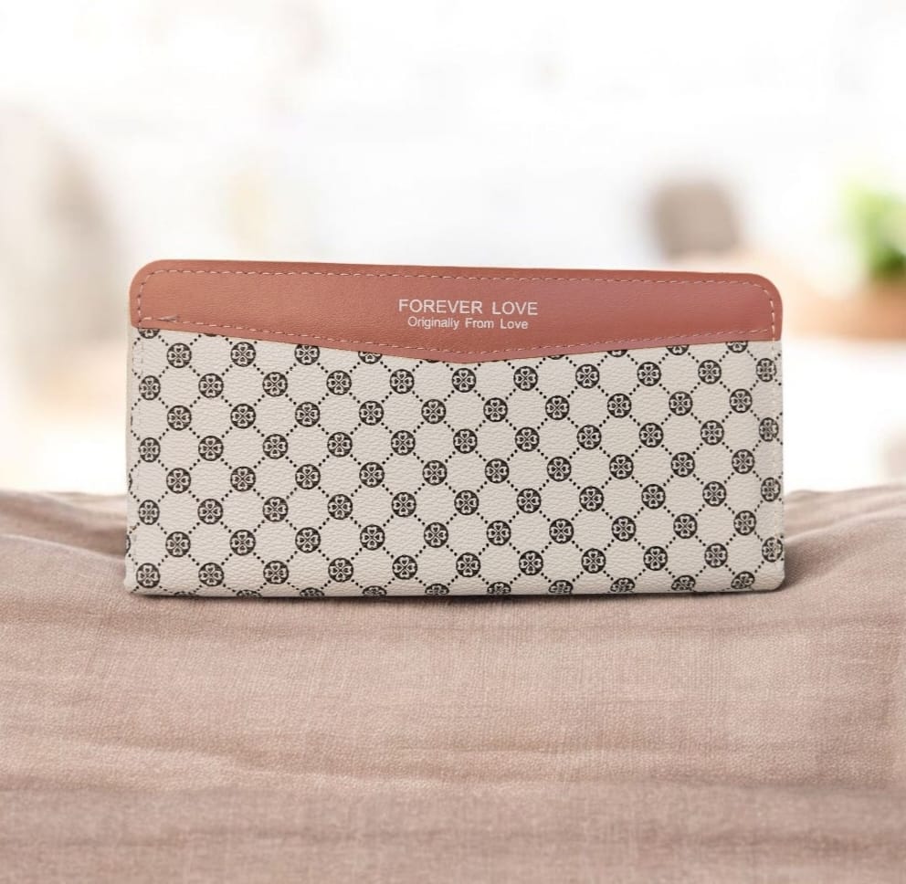 Ladies Special – Forever Young Top Zipper Long Hand Clutch with Card & Mobile Holder