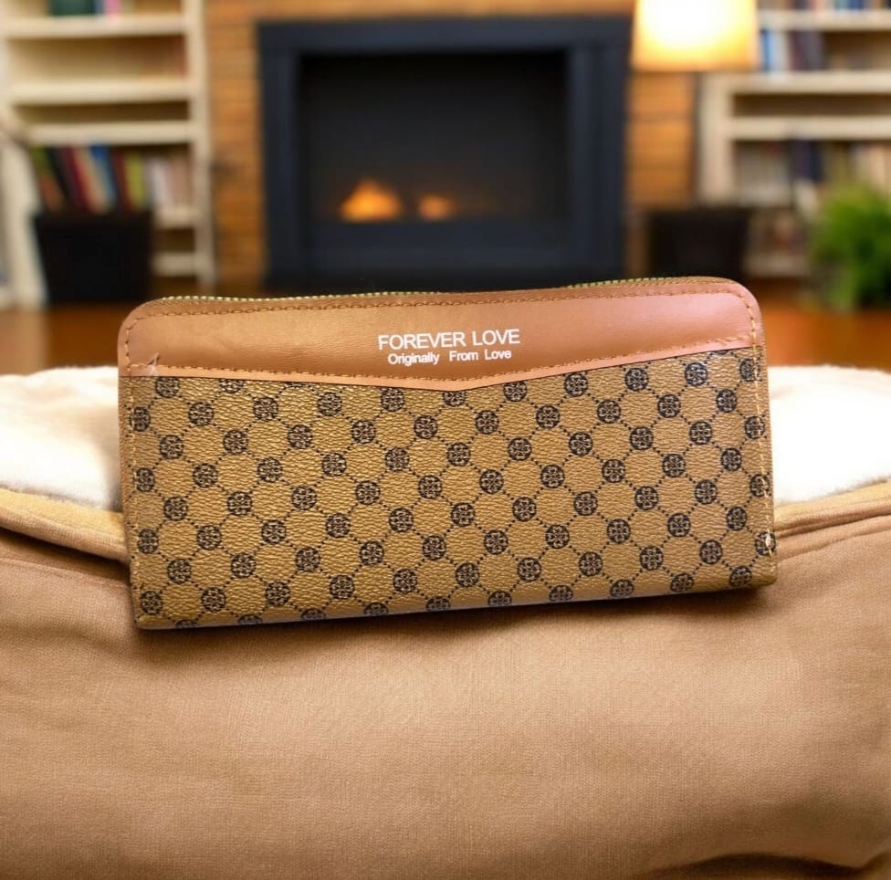 Ladies Special – Forever Young Top Zipper Long Hand Clutch with Card & Mobile Holder