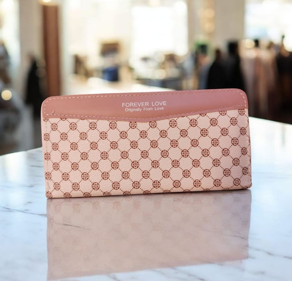 Ladies Special – Forever Young Top Zipper Long Hand Clutch with Card & Mobile Holder