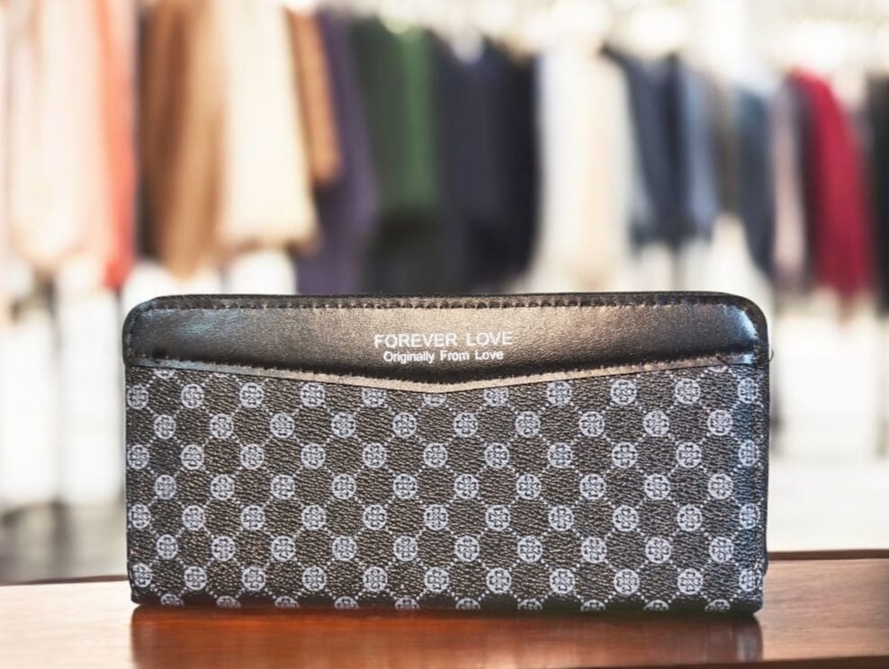 Ladies Special – Forever Young Top Zipper Long Hand Clutch with Card & Mobile Holder