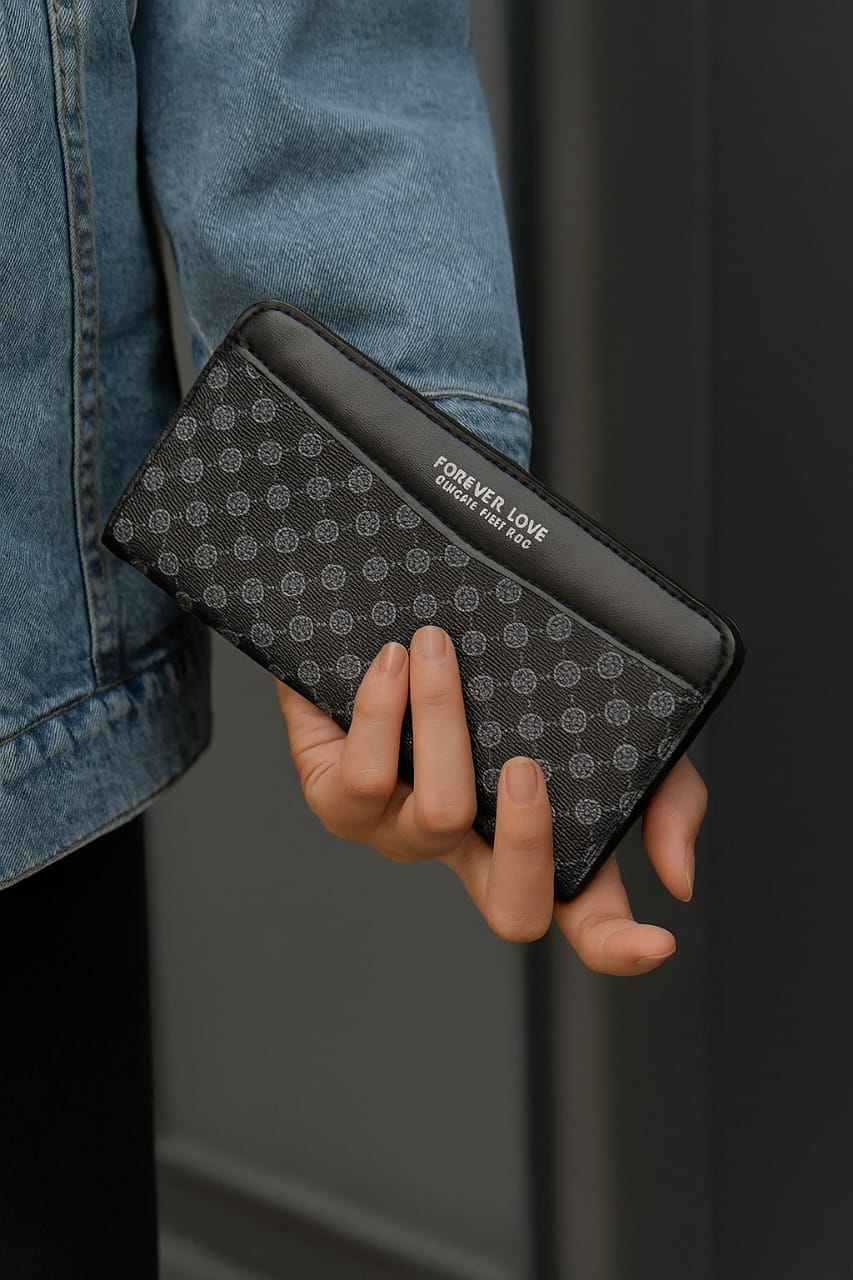 Ladies Special – Forever Young Top Zipper Long Hand Clutch with Card & Mobile Holder