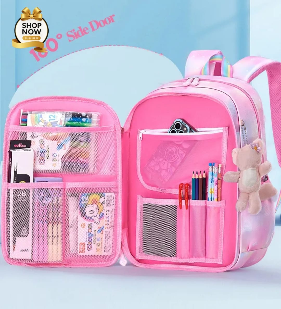 Multi-Purpose School & Travel Bag with Stylish Lock