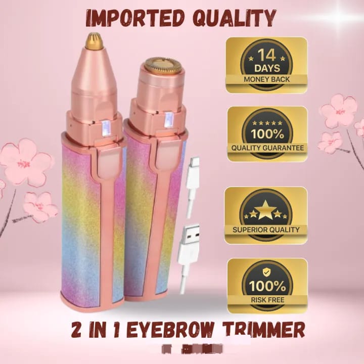 Flawless 2-in-1 Eyebrow and Facial Hair Remover