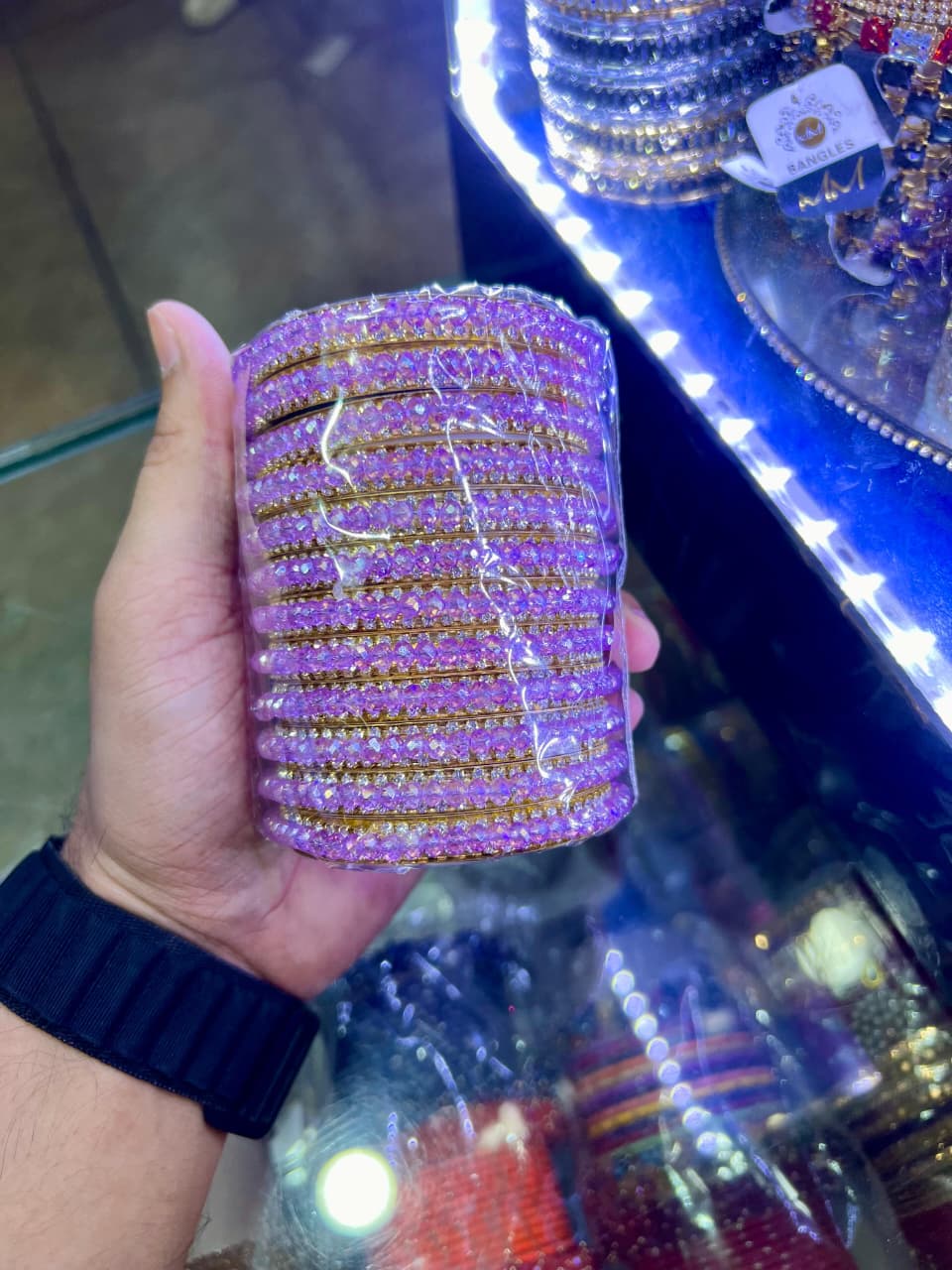 Elegant 12-Piece Fancy Kara Set for Women – Premium Bangles in Multiple Sizes