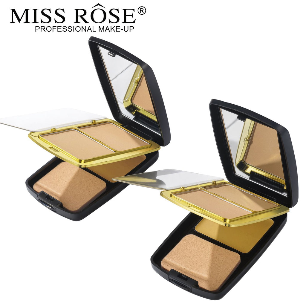 Miss Rose 3 in 1 Face Kit – 2 Color Powder & 1 Creamy Foundation