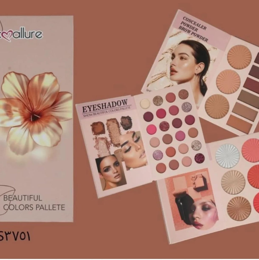 3-in-1 All-in-One Makeup Book – Eyes, Lips & Face Palette 2025