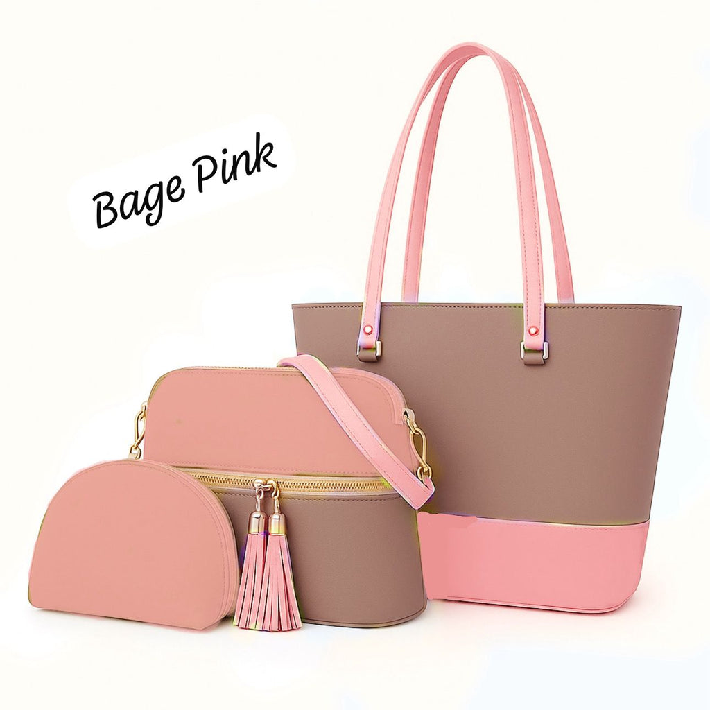 Trendy 3-Piece Shoulder Bag Set for Girls