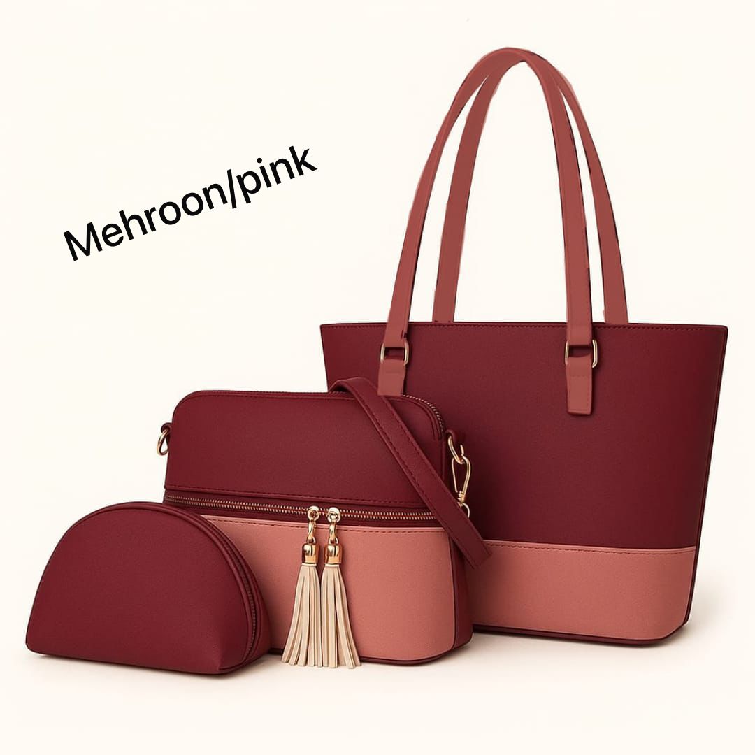 Trendy 3-Piece Shoulder Bag Set for Girls