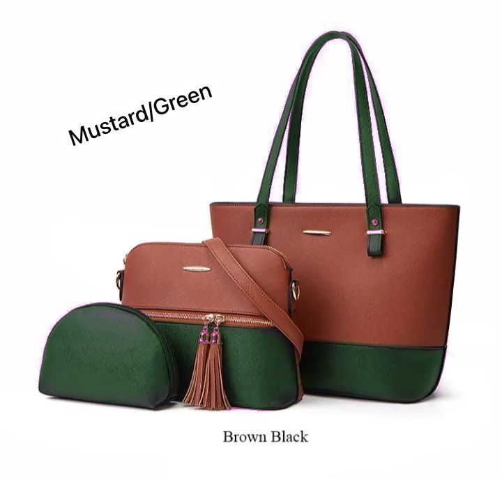 Trendy 3-Piece Shoulder Bag Set for Girls