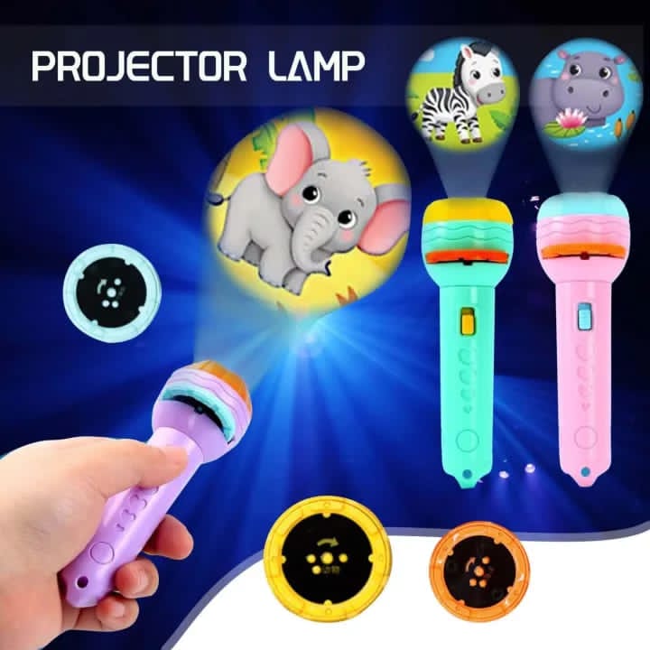 Mini Projector Torch Flashlight for Kids