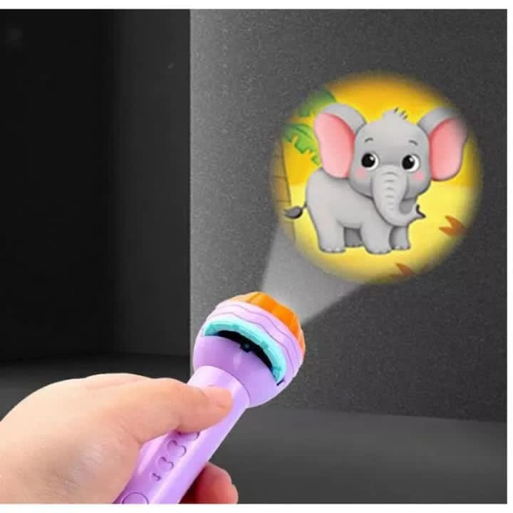 Mini Projector Torch Flashlight for Kids