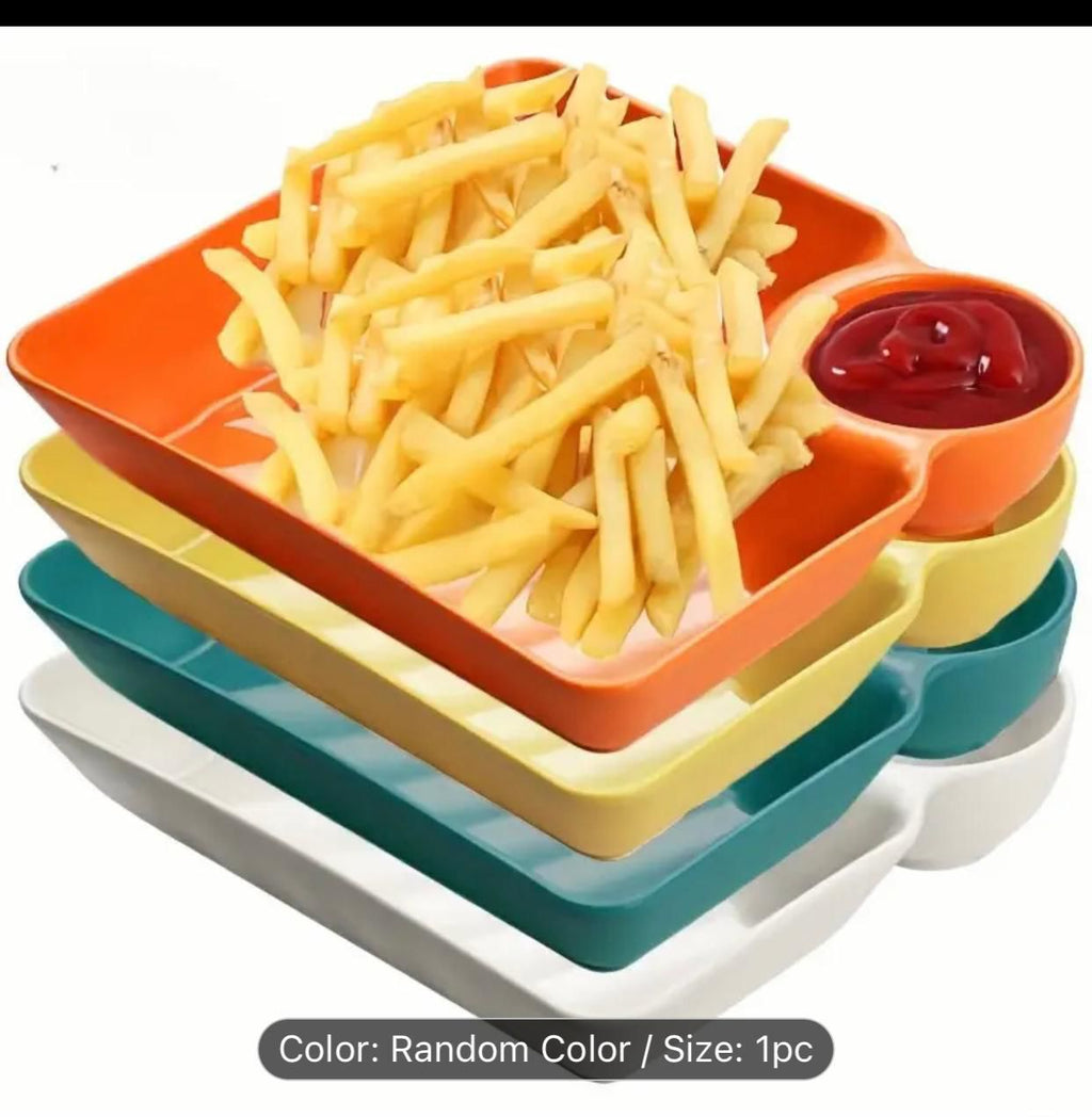 Pack of 4 French Fries Serving Plates