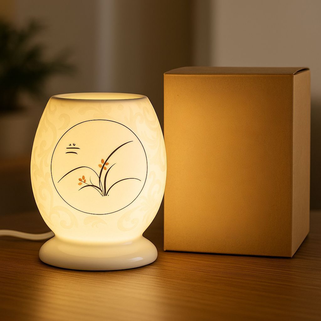 Elegant Ceramic Electric Table Lamp – Stylish Home & Office Lighting