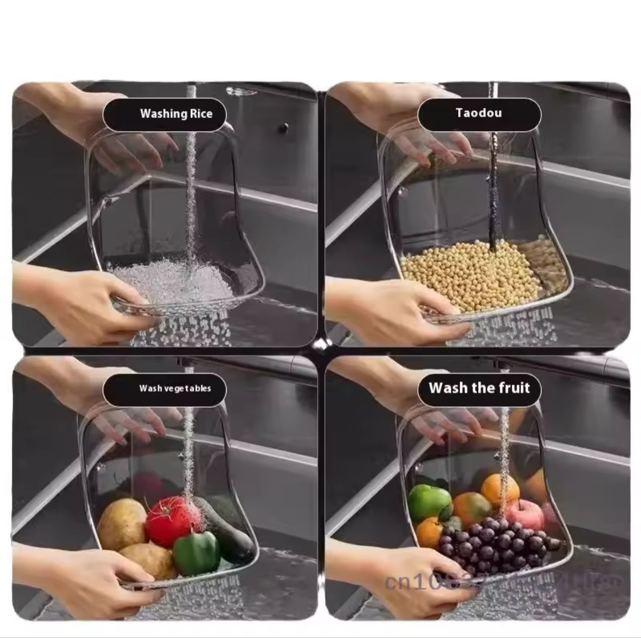 Acrylic Multi-Purpose Drain Basket