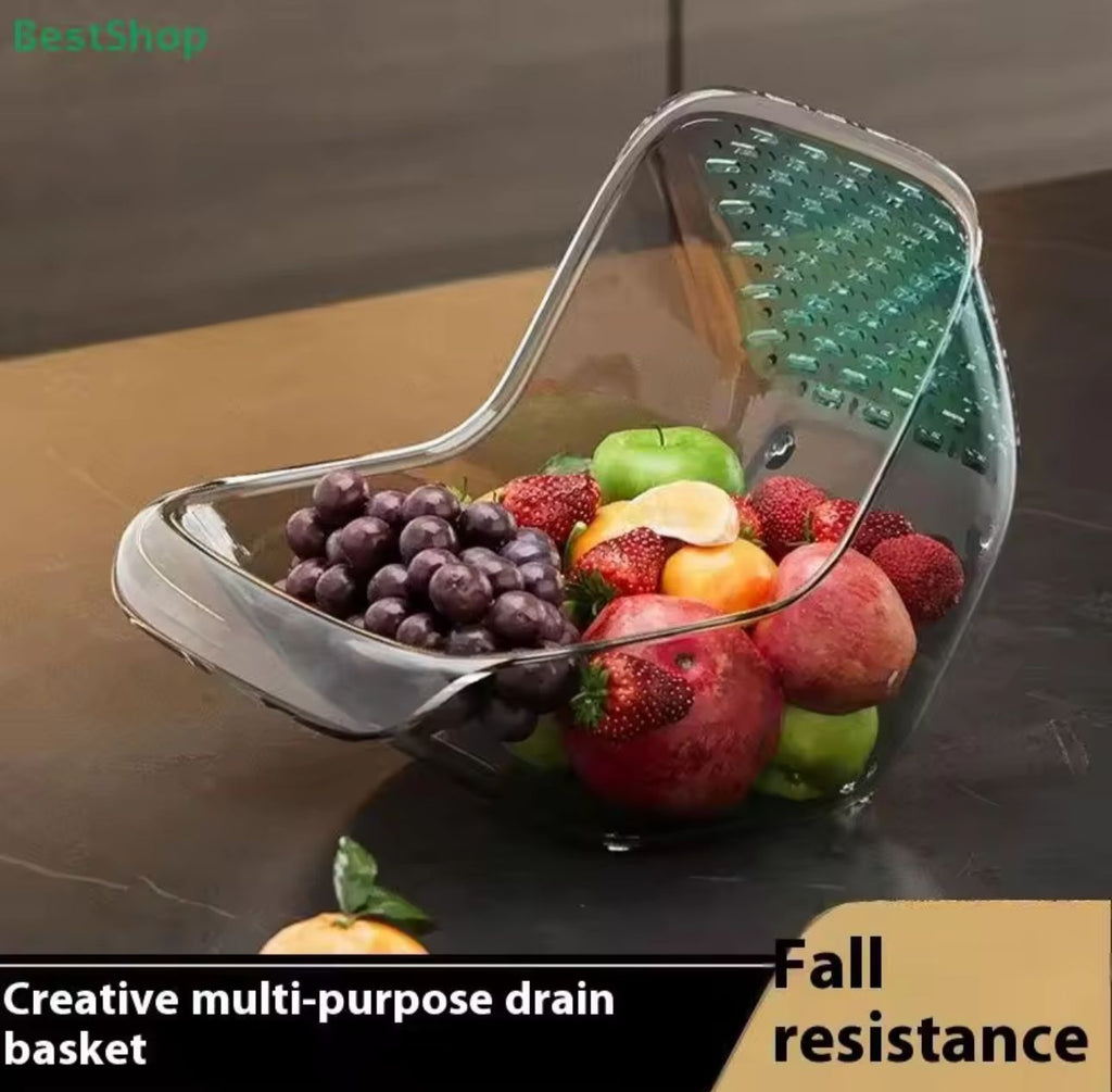 Acrylic Multi-Purpose Drain Basket