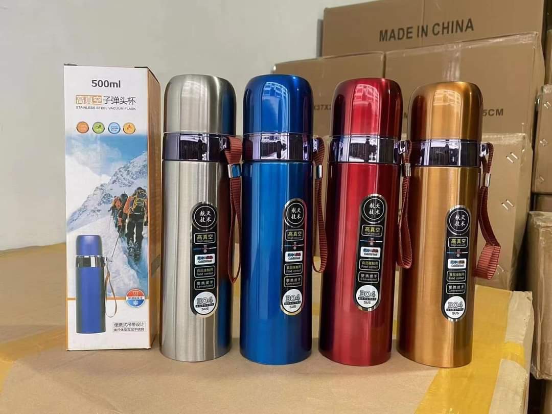 500ML Stainless Steel Vacuum Insulated Water Bottle – Leakproof & Portable