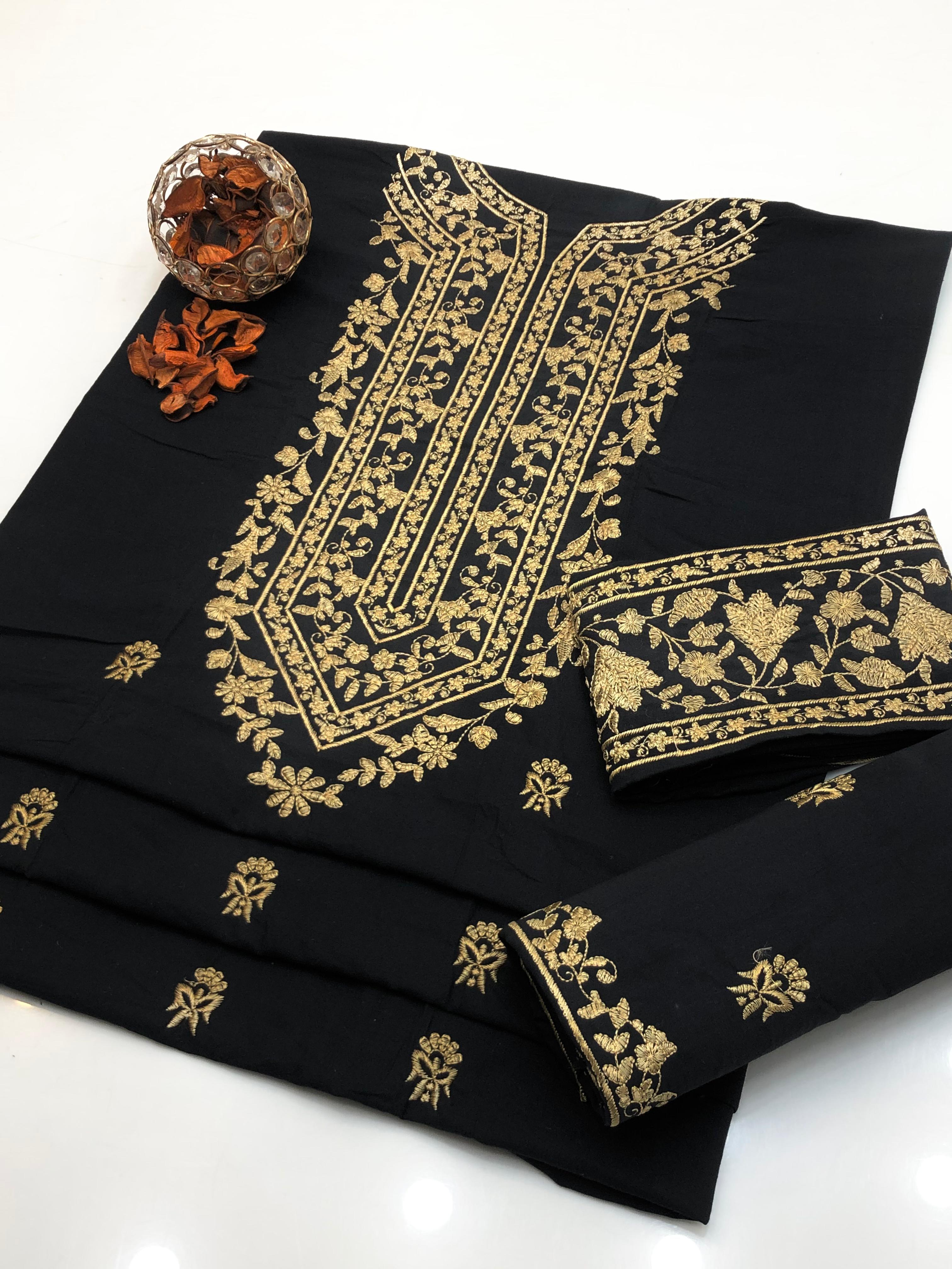 Winter PC Cotton Embroidered 2-Piece Casual Suit – 2025 Collection