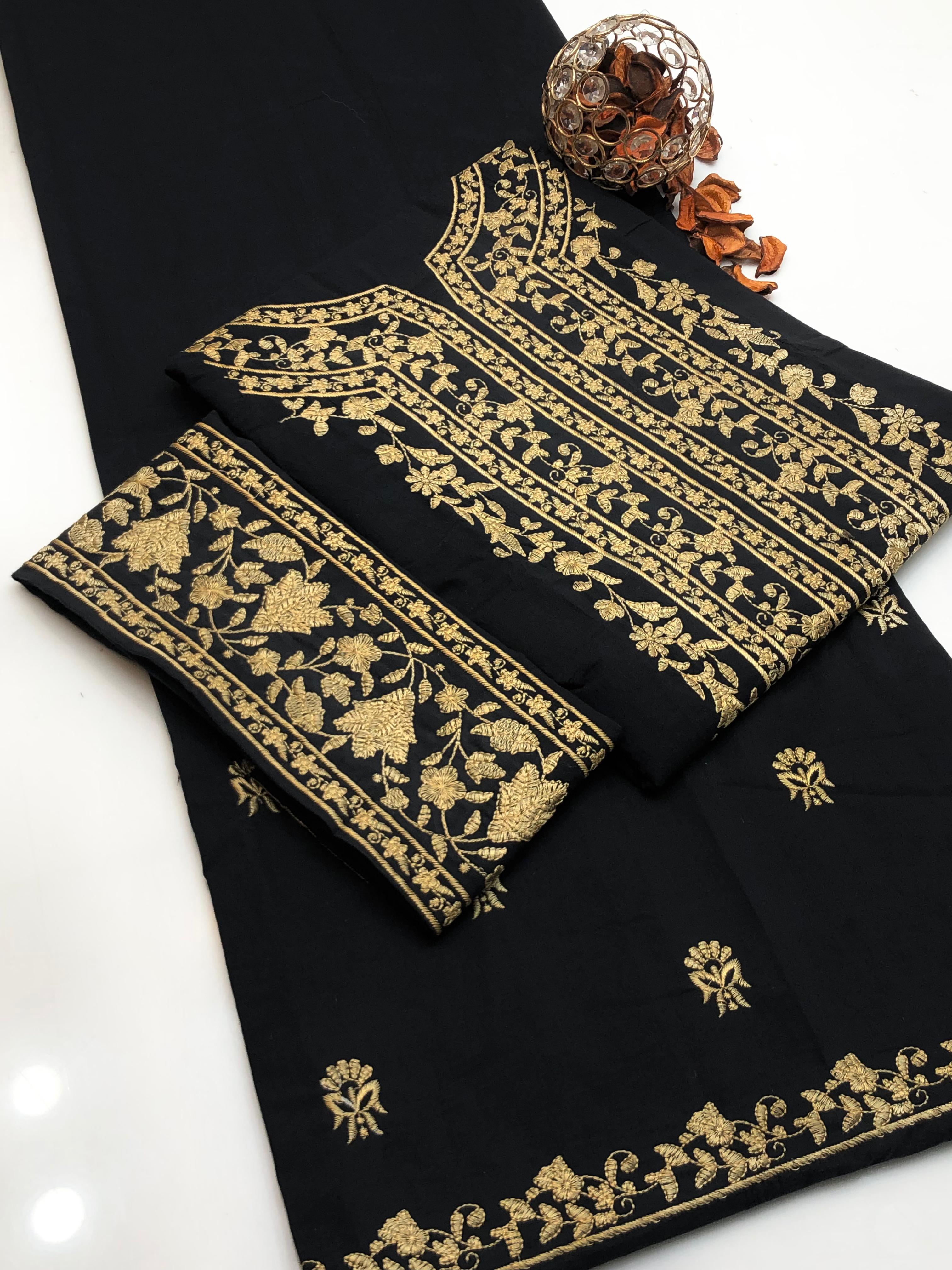 Winter PC Cotton Embroidered 2-Piece Casual Suit – 2025 Collection