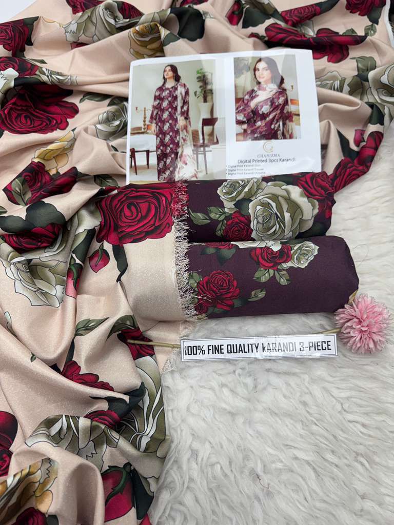 Premium Digital Print Karandi Suit – Winter 2025 Hit Code Collection Vol. 4003 by Buy From Danish – Luxury Pakistani Winter Outfit for Women