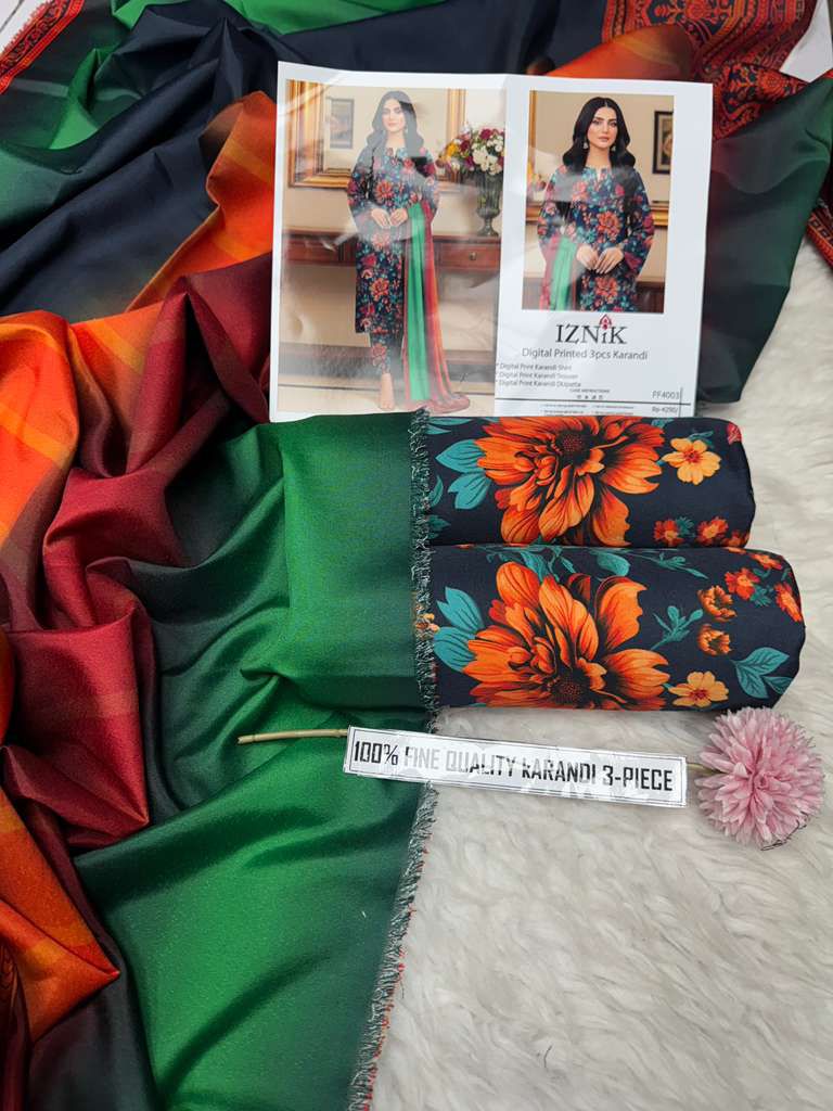 Premium Digital Print Karandi Suit – Winter 2025 Hit Code Collection Vol. 4003 by Buy From Danish – Luxury Pakistani Winter Outfit for Women