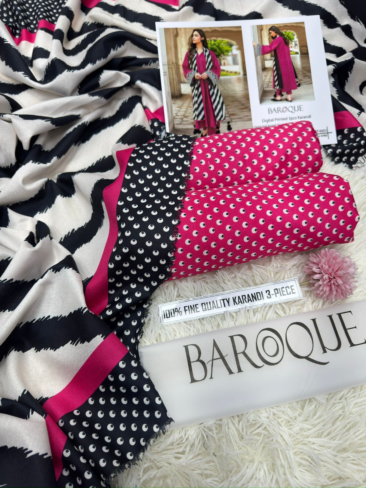 Premium Digital Print Karandi Suit – Winter 2025 Hit Code Collection Vol. 4003 by Buy From Danish – Luxury Pakistani Winter Outfit for Women