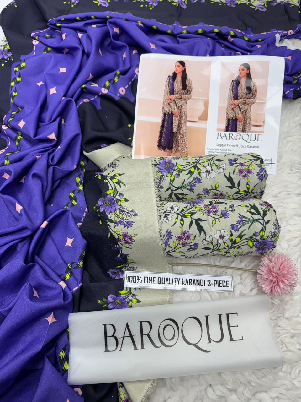 Premium Digital Print Karandi Suit – Winter 2025 Hit Code Collection Vol. 4003 by Buy From Danish – Luxury Pakistani Winter Outfit for Women