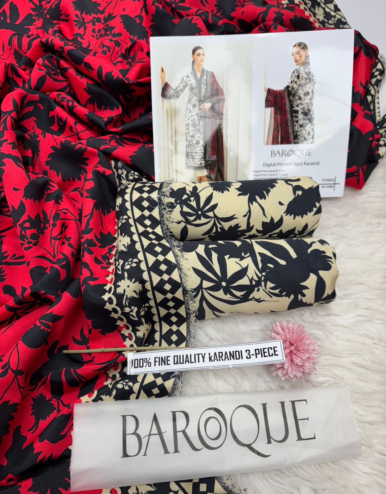 Premium Digital Print Karandi Suit – Winter 2025 Hit Code Collection (Vol. 4003)