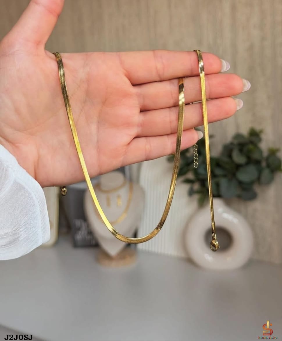 Elegant Stainless Steel Snake Chain Necklace for Women