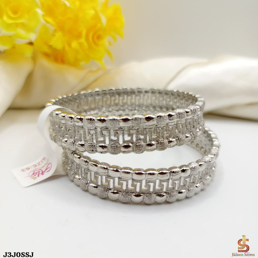 Elegant Gold Plated 2-Piece Bangles for Women