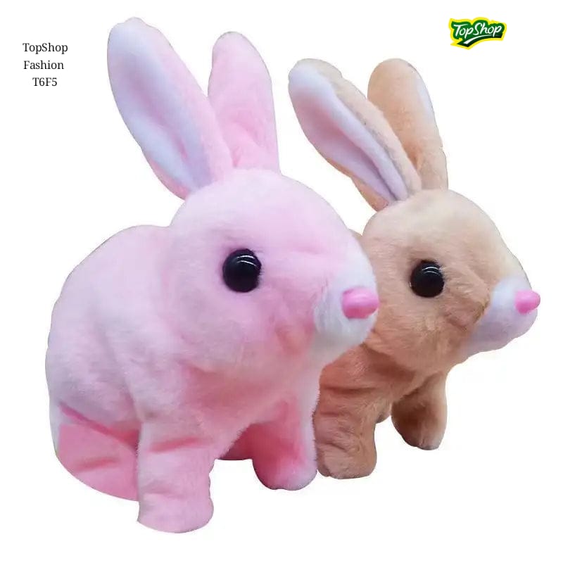 Electric Walking Rabbit Toy with Music & Light for Kids
